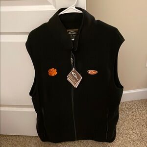 Black Vest with Orange Logo